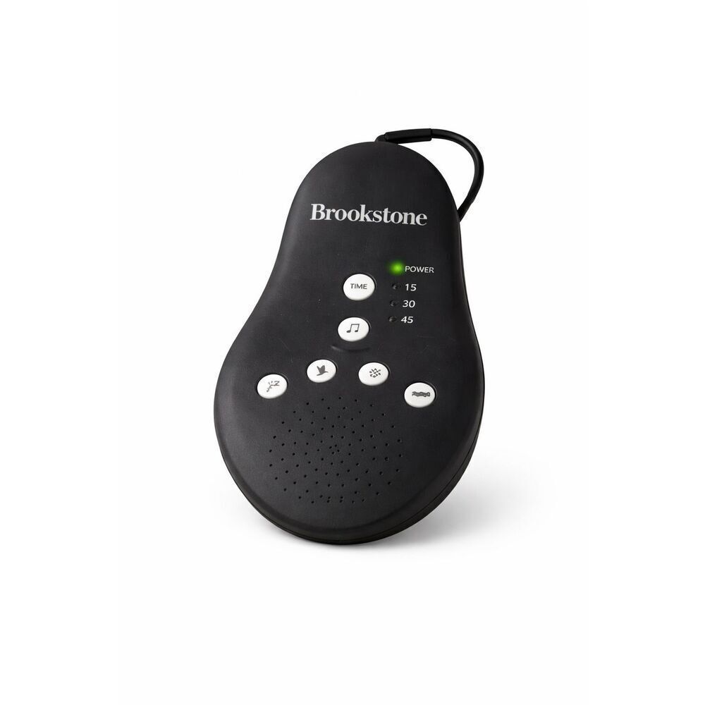 Brookstone Sleep Therapy Sound Machine White Noise 5 Sounds Timer Portable